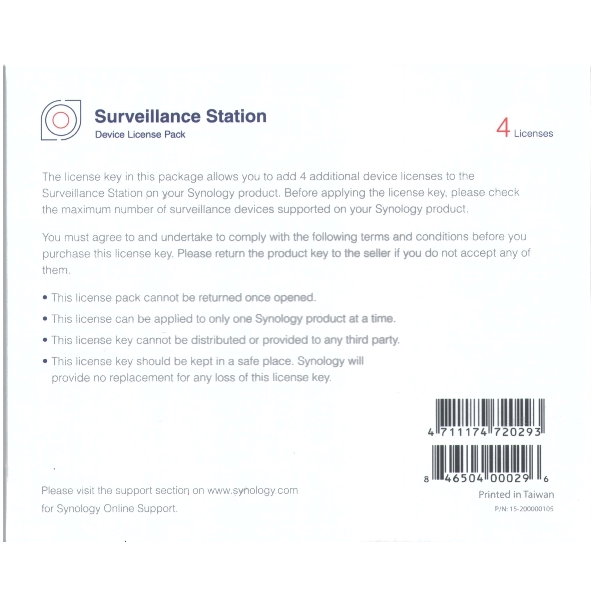 synology surveillance station license digital